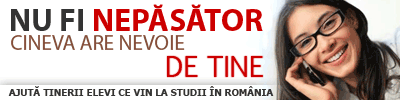 AJUTA TINERII ELEVI CE VIN LA STUDII IN ROMANIA