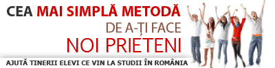 AJUTA TINERII ELEVI CE VIN LA STUDII IN ROMANIA